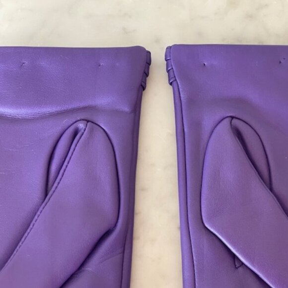 YISEVEN Touchscreen Leather Gloves Wool Lined Button Cuff 7.5 L - Picture 14 of 15